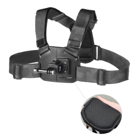 SmallRig 6305 - pasek, mocowanie POV, szelki na klatkę piersiową z adapterem mocowania do DJI Osmo Action 6 / Nano